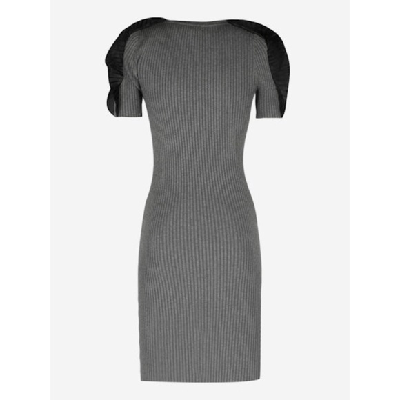 Opening Ceremony Ribbed Knit Ruffle Sleeve Dress - Picture 3 of 8